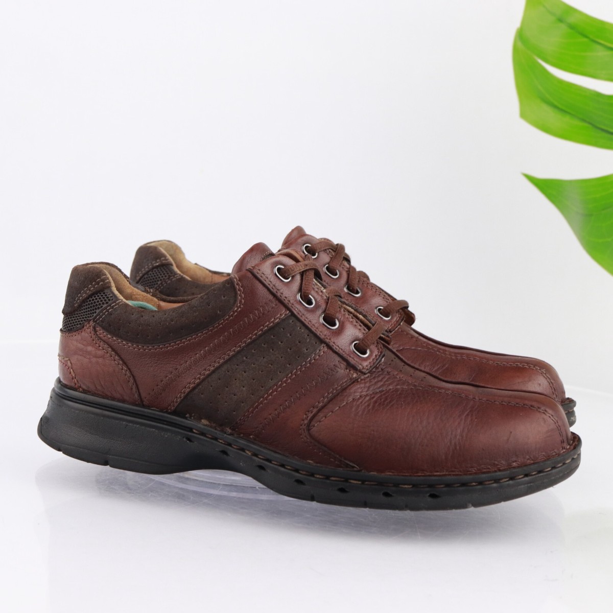 Clarks Unbend Casual Brown Leather Lace Oxford 17M Clarks Nature 5 Lo Lace Up (Men) - Dark Brown Leather – The  main image 3