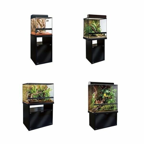 Exo Terra Terrarium Black Durable for Reptile Glass Enclosure