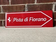 Race Test Track Road Sign Italy 18x6