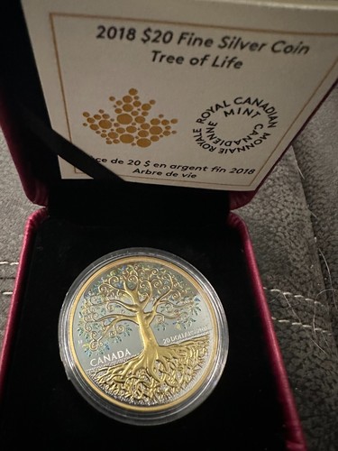 2018 Canada $20 TREE OF LIFE 1OZ Pure Silver - mint condition - Bild 3 von 5