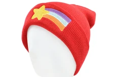 GRAVITY FALLS MABEL PINES Embroidered RED KNIT BEANIE