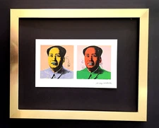 ANDY WARHOL + SIGNED 1984 "MAO CHINA" PRINT MOUNTED & FRAMED + BUY IT NOW!