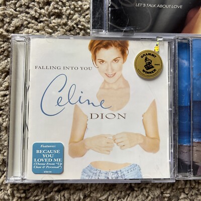 3 Celine Dion Cds Let's Talk About Love & Falling Into You New & A