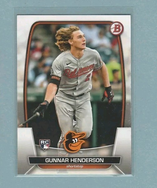 Gunnar Henderson 2023 Bowman #65 RC Baltimore Orioles
