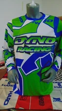 DYNO OLD SCHOOL BIKE JERSEY CLASSIC BMX JERSEY RACE BIKE SHIRT BLUE GREEN  XL