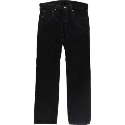 Levi's 00501-0660 Black Denim Straight Denim Pants Men's W34