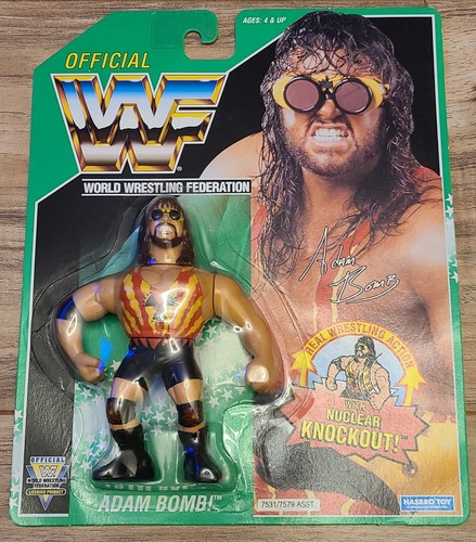 WWF Hasbro Adam Bomb Green Card Series 11 MOC Very...