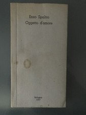 Oggetto d'amore. Enzo Spaltro. Bologna, 1977 1ed! RARO!