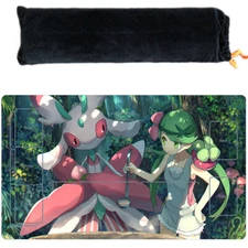 Mallow Lurantis Pokemon Playmat TCG Card Game Play Mat Gaming Desk Mouse Pad_n55