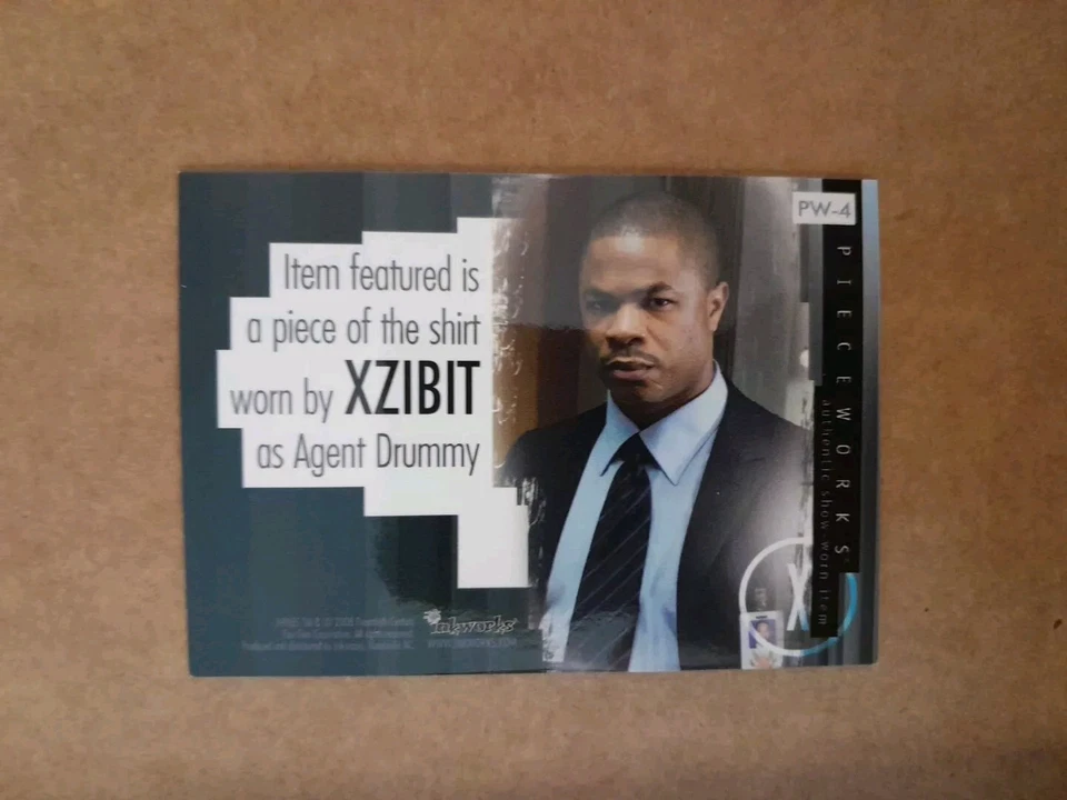 Xzibit Pieceworks Wardrobe Card The X Files I Want To Believe PW-4 Inkworks 2008 - Image 2 of 2