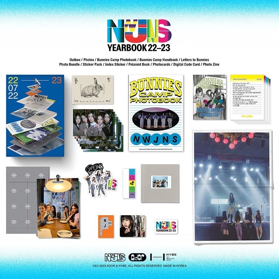 NEWJEANS YEARBOOK 22-23/Digital Card+Bundle+3 Book+5 Letter+Zine+