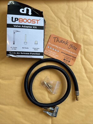 UPBOOST Valve Adapter Kit Quick Air Release Hose Tire Inflators | Portable