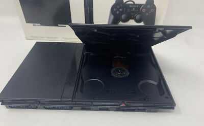 Sony PlayStation 2 PS2 Slim Black SCPH-70011 Console Box