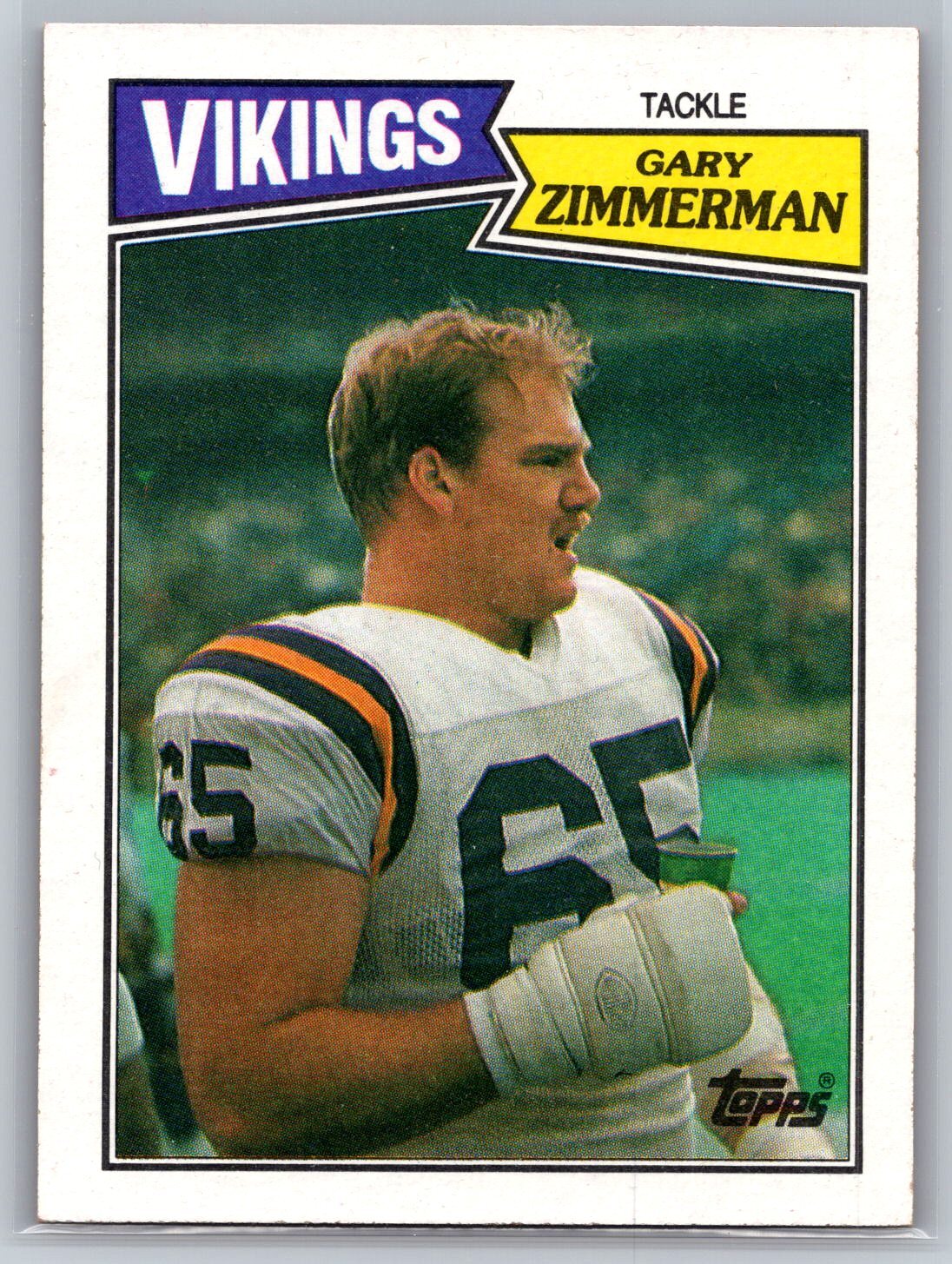 1987 Topps #207 Gary Zimmerman VIKINGS (B)