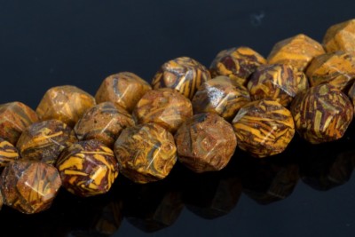 5-6MM Firework Jasper Star Cut Faceted Grade AAA Natural Loose Beads 15''