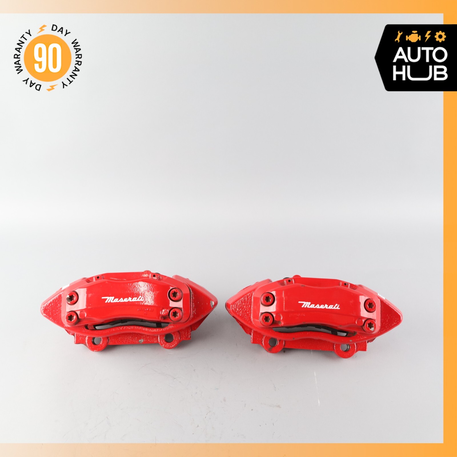 04-17 Maserati Quattroporte Front Left & Right Brake Caliper Calipers Set 74k