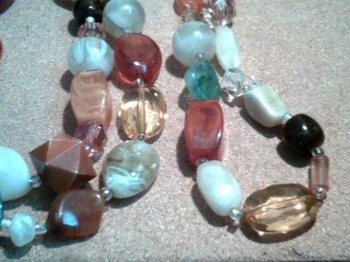 Plastic Bead Necklace ~ 96” Long Multi-colored various size/shape beads flapper? - Picture 4 of 6