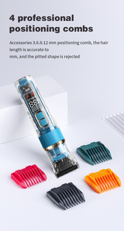 Dog Cat Pet Grooming Kit Rechargeable Cordless Electric Hair Clipper