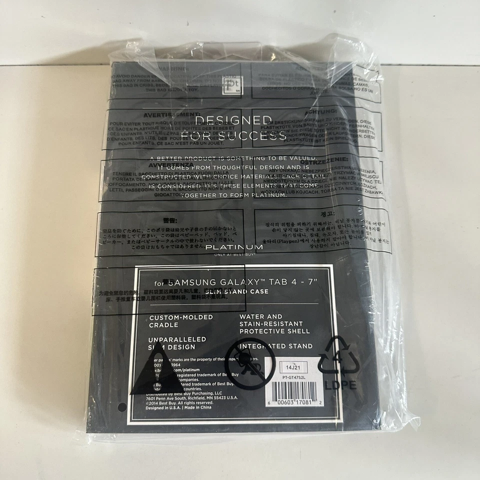 Platinum Slim Stand Case for Samsung Galaxy Tab 4 7.0" Blue - Image 3 of 3