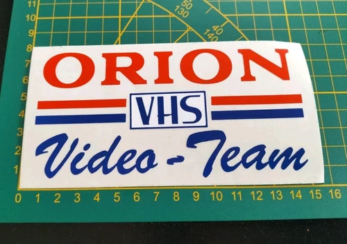 VINTAGE STICKER STICKER glue Orion VHS Video Team