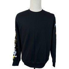 Looney Tunes Men's Black Long Sleeve Sweatshirt Sz L