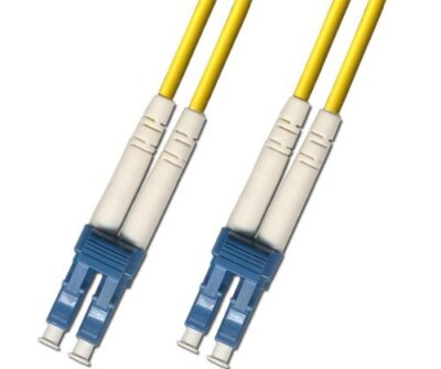 8 Meter Singlemode Duplex Fiber Optic Cable (9/125) LC-LC Yellow