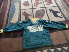 Vintage NFL Pro Line Champion Green Bay Packers L Pullover Windbreaker Jacket