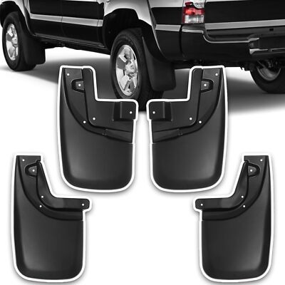 4pcs Fit For 05-15 Toyota Tacoma Front & Rear Mud Flaps Splash Guards Mudguards