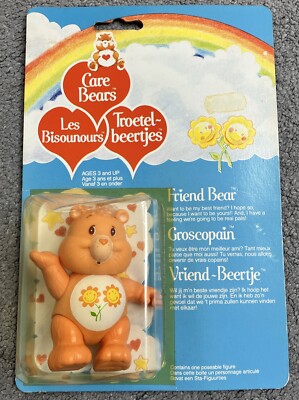 Care Bear Friend Bear Poseable Figure Vintage 1983 1984 New In Box