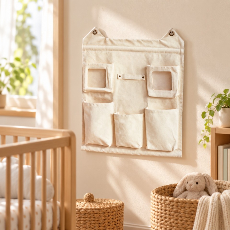 Storage Rack With Canvas Canvas Wall-Hanging Storage Organizer Long-Lasting for Entryway | eBay UK