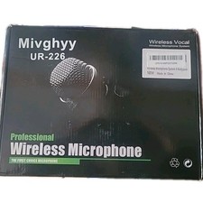 Mivghyy Wireless Microphones System W/ UHF Headset/Lavalier Lapel Mic