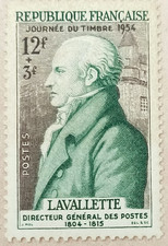 5D1-Timbre France YT 969 neuf * année 1954 "lavalette" adh gomme