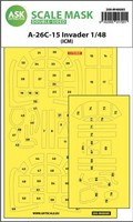 A-26C-15 Invader Double-Sided Mask Self-Adhesive Pre-Cutted For Icm / 1:48