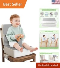 Booster Seat for Kitchen Chair, Toddler Booster Seat for Dining Table with Ba...