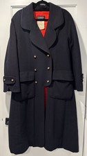 CHANEL Boutique Vintage Navy Wool Coat size 40