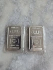 Williams Manufacturers Refiners 1oz Silver Bar Lot Of 2