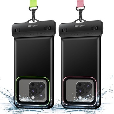 Waterproof Phone Pouch Case Floating, Waterproof Cell Phone Lanyard Bag/Holde...