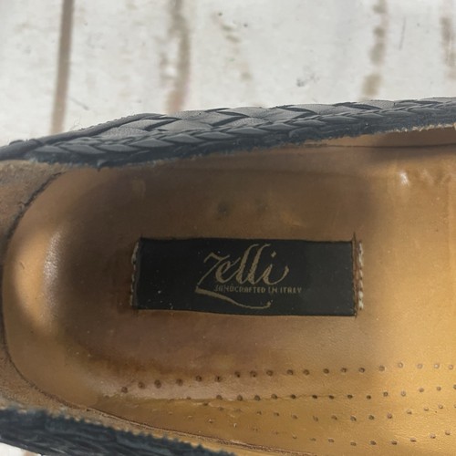 Zelli Men’s Black Woven Tassel Loafer SZ 10 M Made in Italy - Picture 18 of 21