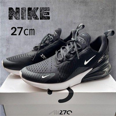 Men 9.0US Nike Air Max 270 Ah8050-002 Black Men Sneaker Original Collection Spor