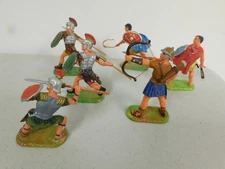 Hausser Elastolin 70mm Roman attack group x6 Lot 5