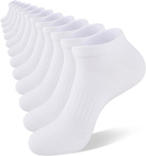 Mens Ankle Socks Cotton Running Low Cut Short Thin Breathable Casual Socks 6 Pai