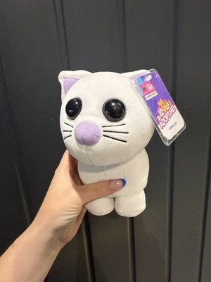 NEU Jazwares Adopt Me! PET Plüsch Schneekatze Sammlerstück Stofftier mit virtuellem Code