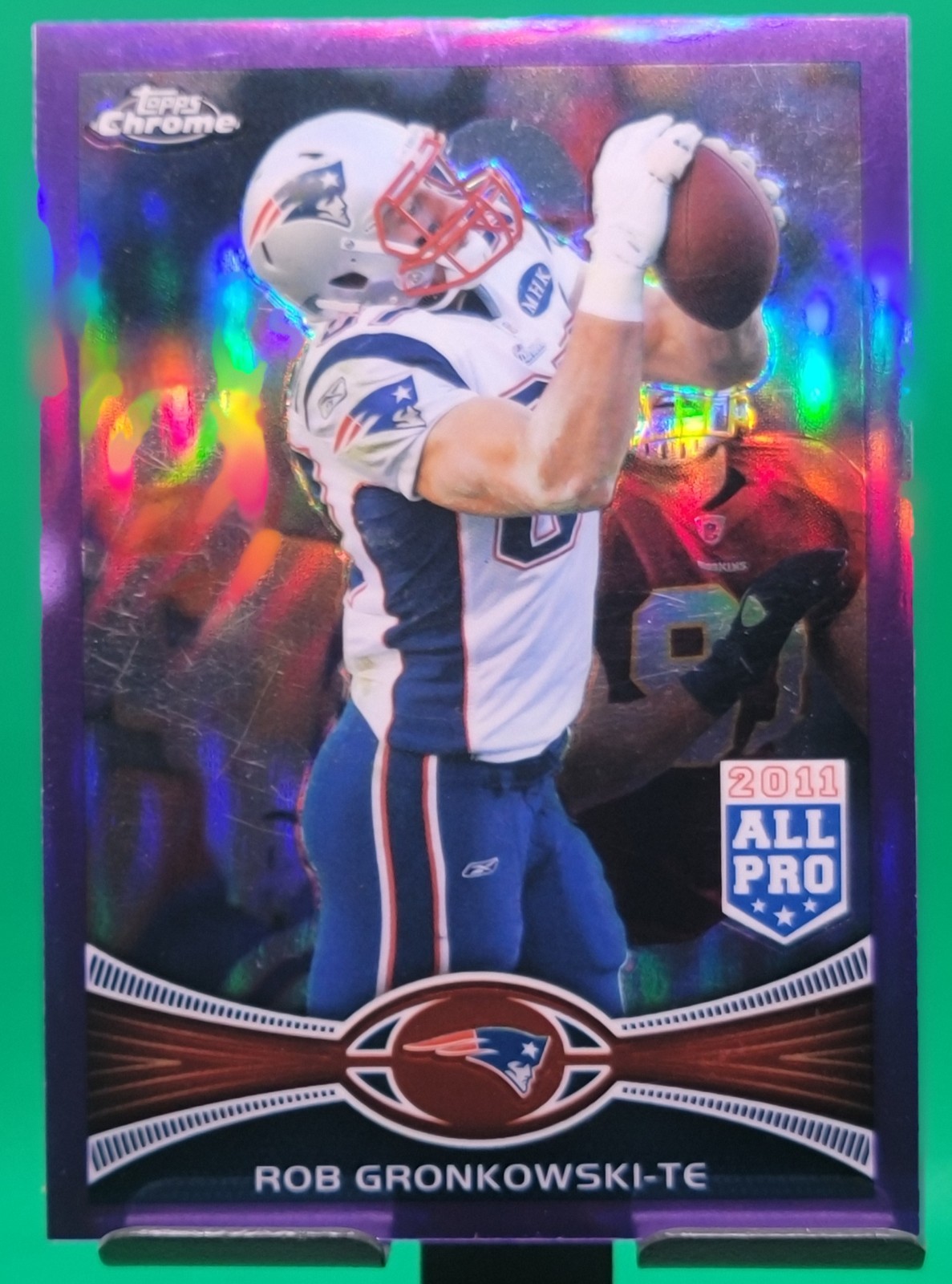 2012 Topps Chrome - All-Pro Rob Gronkowski #12 Purple Refractor 220/499