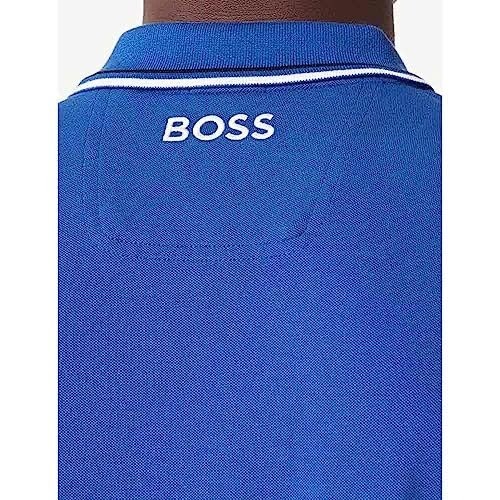 NWT Men's BOSS Performance Stretch Paddy Pro Short Sleeve Polo - XXL - Blue - Bild 4 von 12