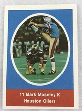 NFL 1972 Sunoco Football Stamp-Houston Oilers-Mark Moseley (Stephen F. Austin)