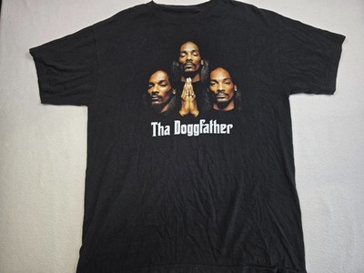 Vintage Death Row Records Tha Doggfather T-Shirt L Black Snoop