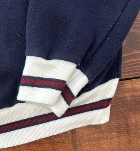 Vintage 90er Christian Dior Velour Trainingsjacke rot weiß blau EUC - Bild 11 von 11
