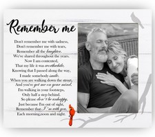 Remember Me Picture Frame, Memorial Frame Gift for Loss of Loved One, 8x10
