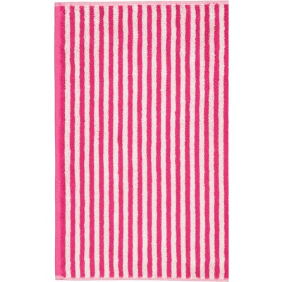 Cawö Handtuch CAMPUS Ringel BL 50x100 cm pink Handtücher