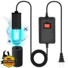 3W Mini Aquarium UV Light Sterilizer Clear Water Pond Filter 9.84ft Cord